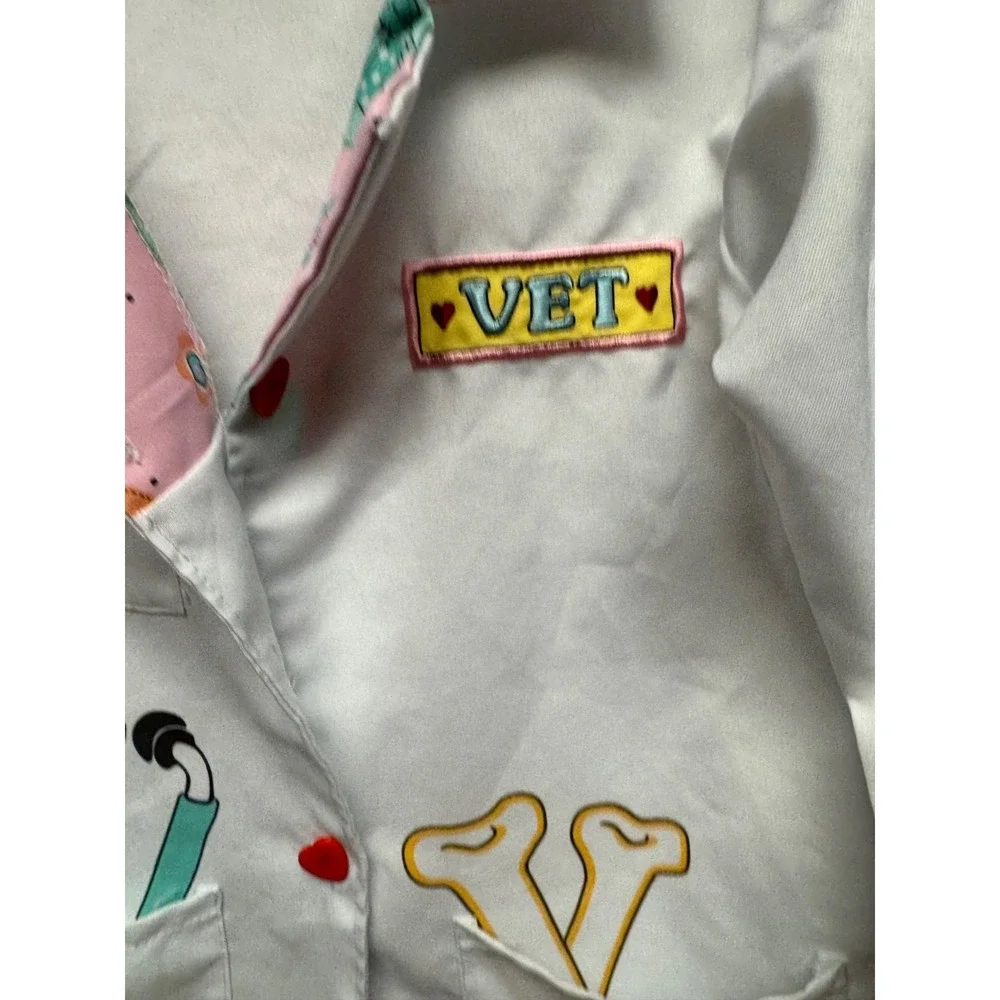 Dress Up America Veterinarian Cosplay For Girls - Vet Lab Coat Sz Med 8-10